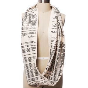 Storiarts The Great Gatsby Book Infinity Scarf Fitzgerald literary book lovers